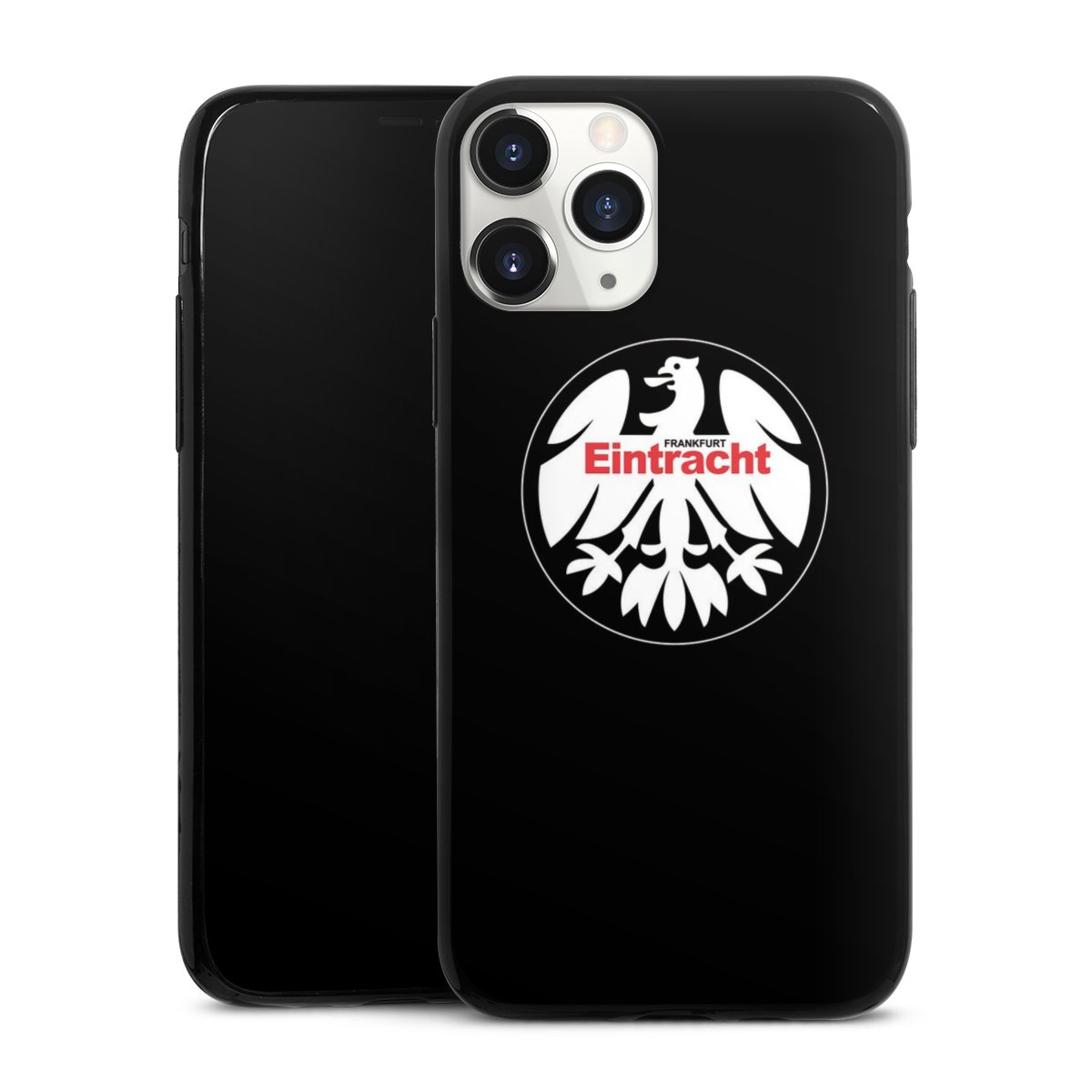 iPhone 11 Pro Handy Slim Case extra dünn Silikon Handyhülle schwarz Hülle Official Licensed Product Eintracht Frankfurt Sge Silikon Slim Case