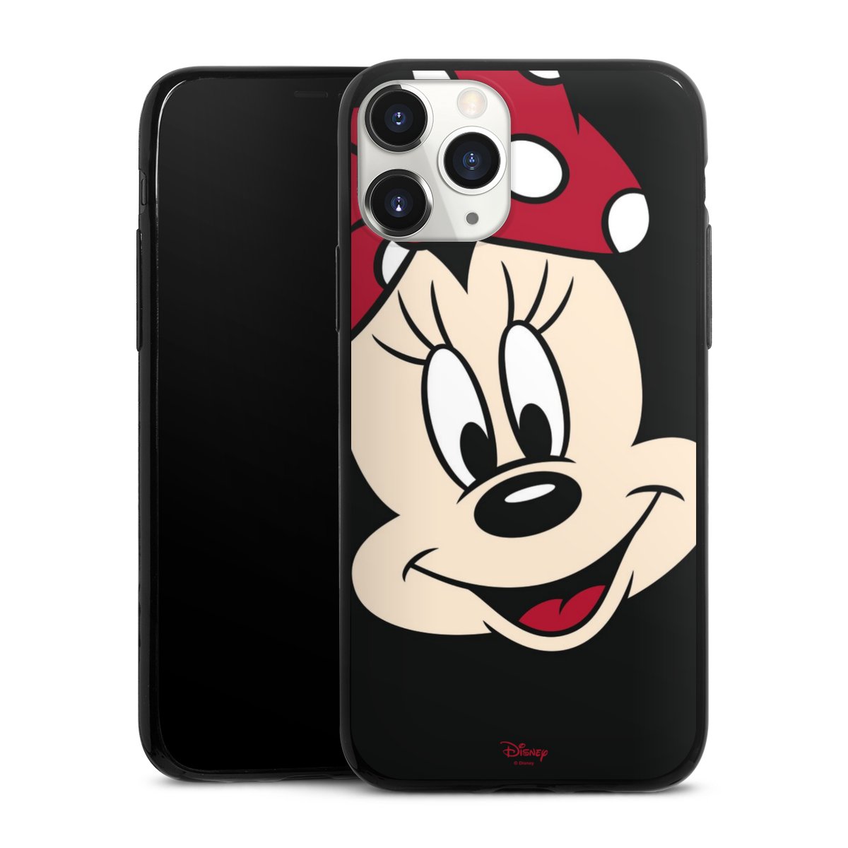 iPhone 11 Pro Handy Slim Case extra dünn Silikon Handyhülle schwarz Hülle Minnie Mouse Official Licensed Product Disney Silikon Slim Case