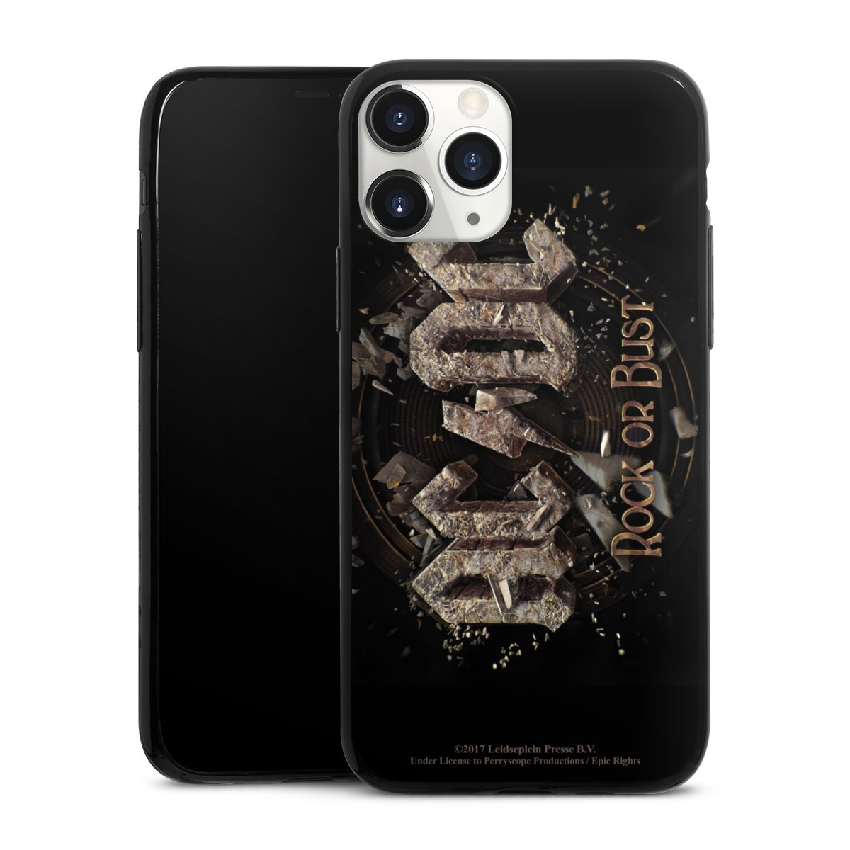 iPhone 11 Pro Handy Slim Case extra dünn Silikon Handyhülle schwarz Hülle Acdc Official Licensed Product Rock Or Bust Silikon Slim Case