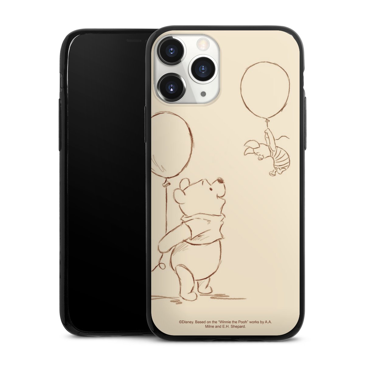 iPhone 11 Pro Handy Slim Case extra dünn Silikon Handyhülle schwarz Hülle Official Licensed Product Winnie The Pooh Disney Silikon Slim Case