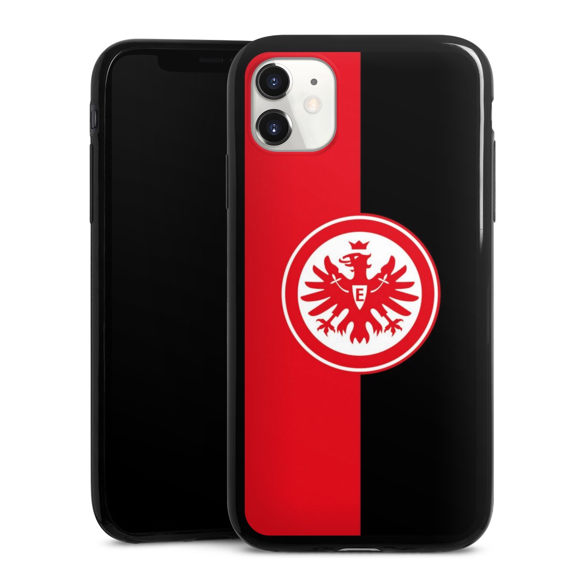 iPhone 11 Handy Slim Case extra dünn Silikon Handyhülle schwarz Hülle Official Licensed Product Eintracht Frankfurt Sge Silikon Slim Case