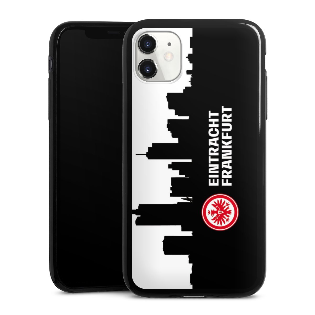 iPhone 11 Handy Slim Case extra dünn Silikon Handyhülle schwarz Hülle Sge Eintracht Frankfurt Official Licensed Product Silikon Slim Case