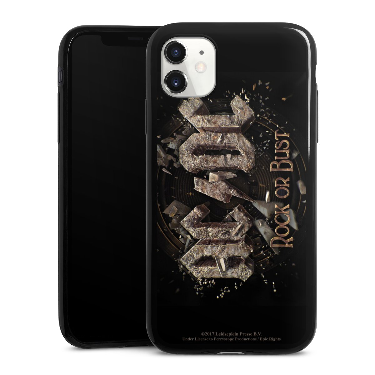 iPhone 11 Handy Slim Case extra dünn Silikon Handyhülle schwarz Hülle Acdc Official Licensed Product Rock Or Bust Silikon Slim Case