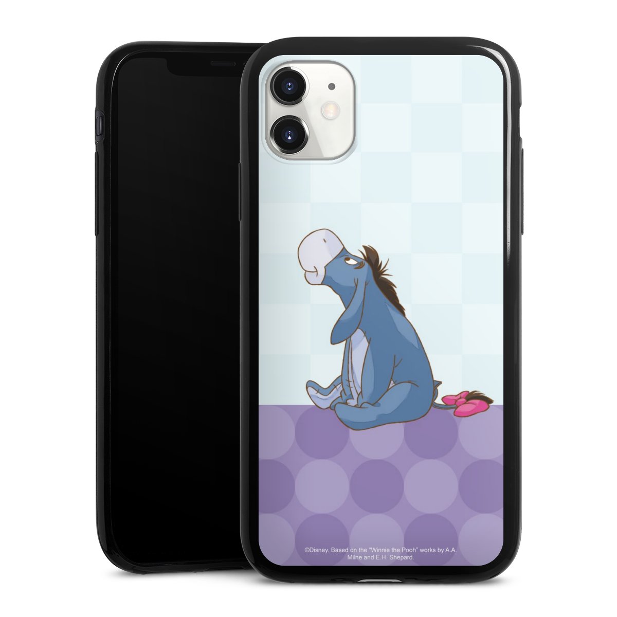 iPhone 11 Handy Slim Case extra dünn Silikon Handyhülle schwarz Hülle Disney Donkey Winnie The Pooh Silikon Slim Case