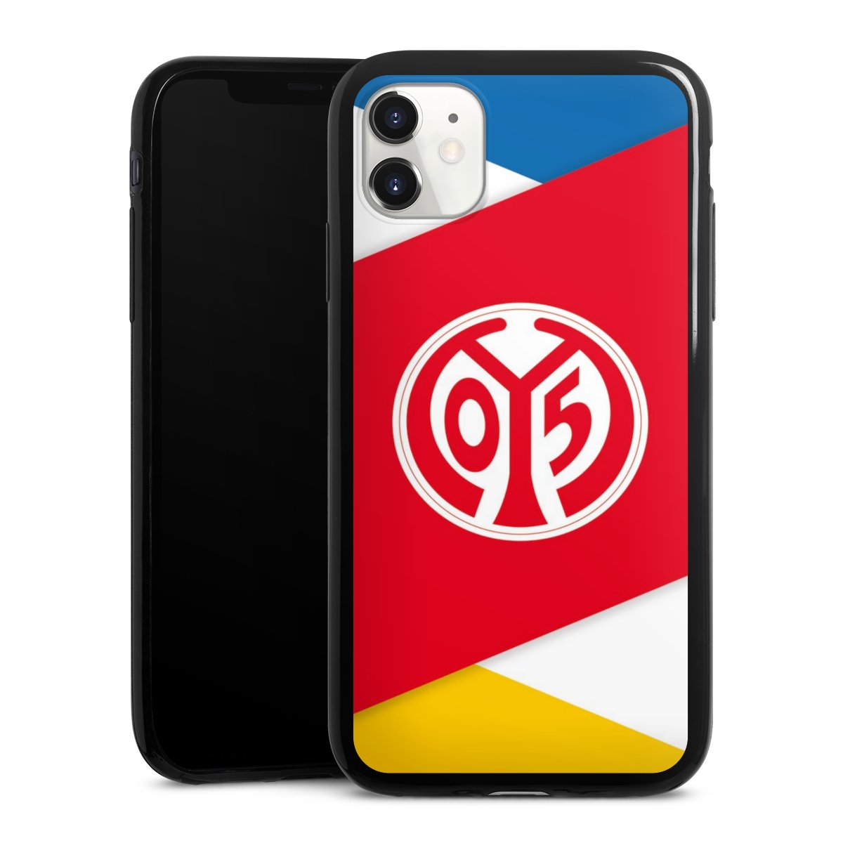 iPhone 11 Handy Slim Case extra dünn Silikon Handyhülle schwarz Hülle Official Licensed Product Soccer 1. Fsv Mainz 05 E.V. Silikon Slim Case