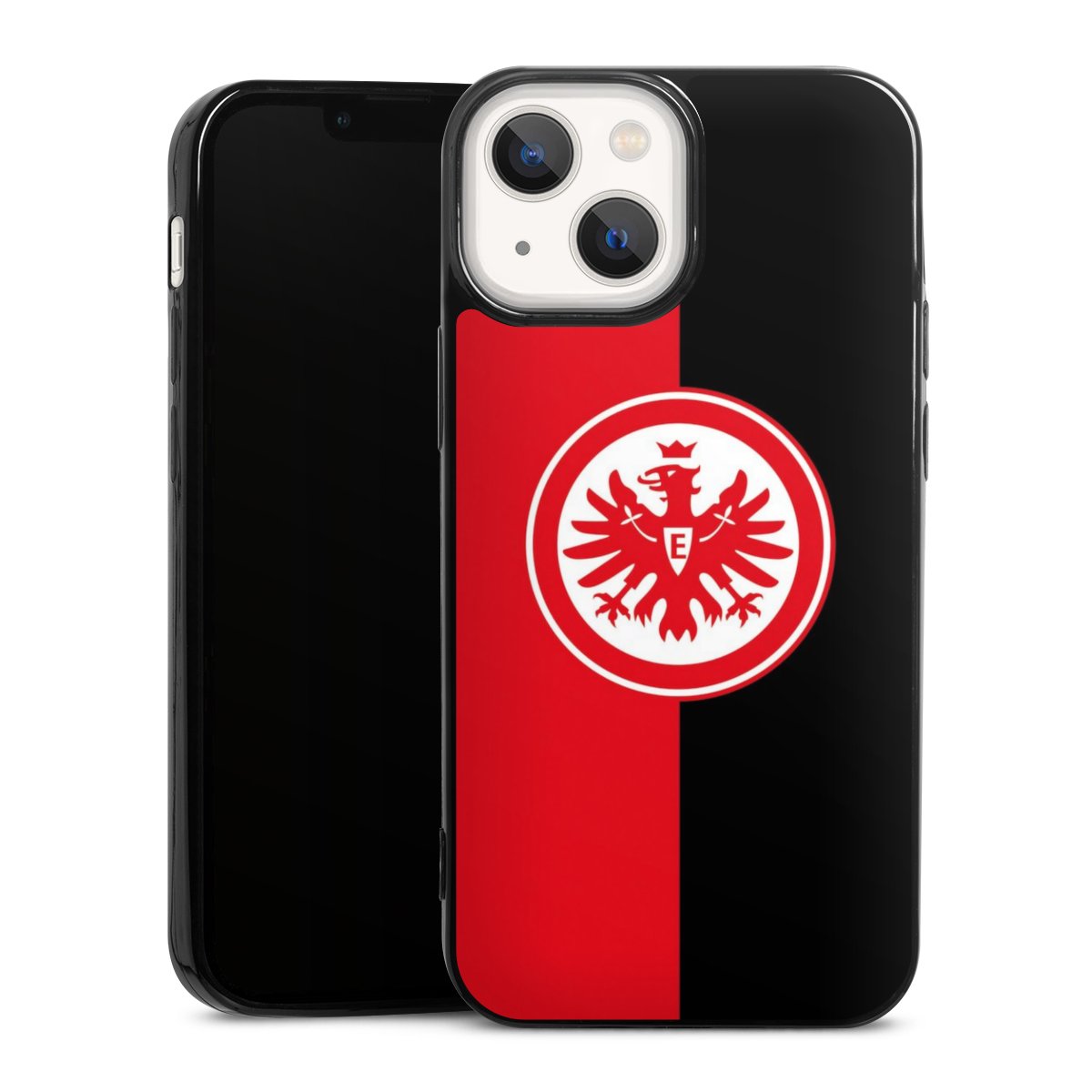 iPhone 13 Mini Handy Slim Case extra dünn Silikon Handyhülle schwarz Hülle Official Licensed Product Eintracht Frankfurt Sge Silikon Slim Case