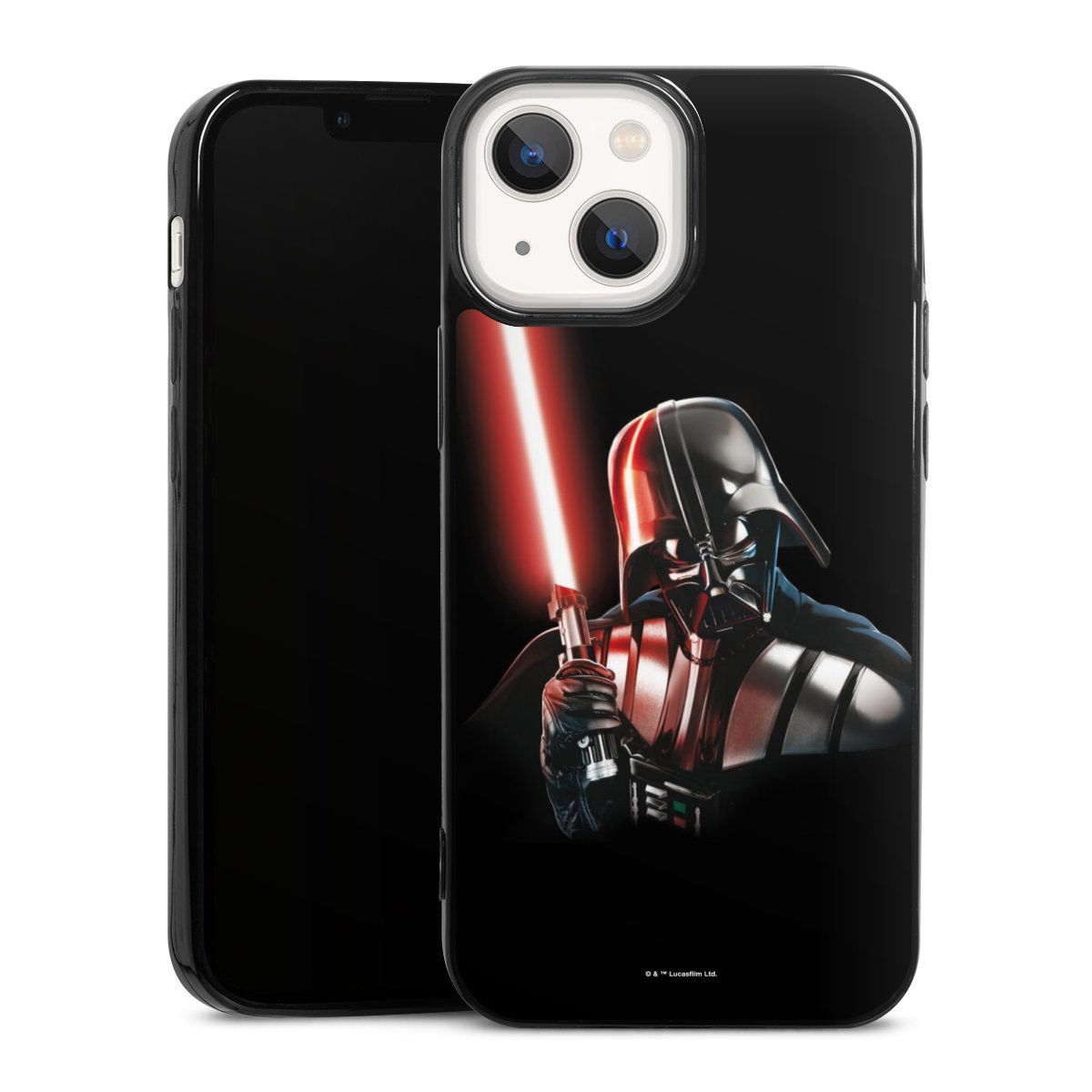 iPhone 13 Mini Handy Slim Case extra dünn Silikon Handyhülle schwarz Hülle Star Wars Merchandise Darth Vader Silikon Slim Case