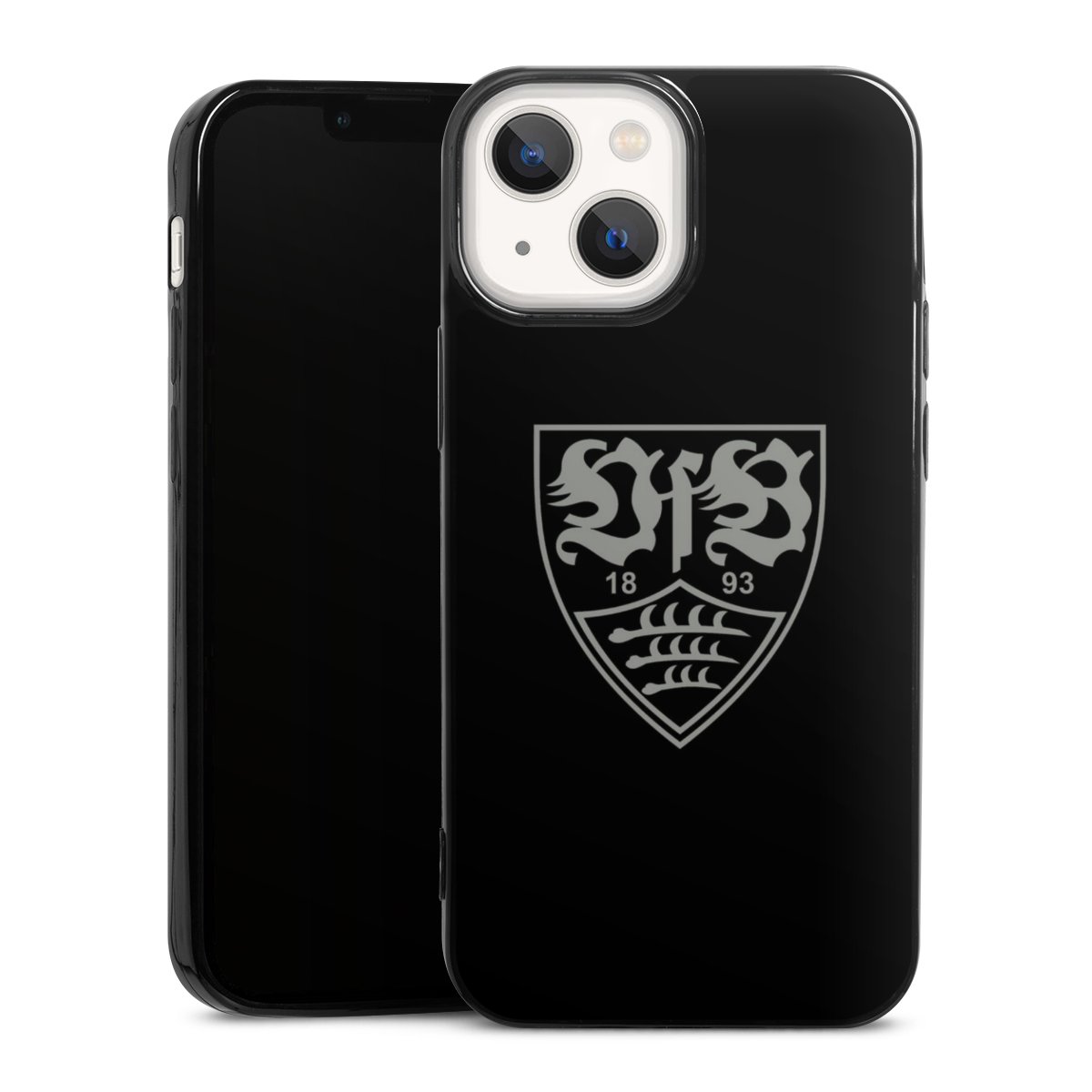 iPhone 13 Mini Handy Slim Case extra dünn Silikon Handyhülle schwarz Hülle Official Licensed Product Vfb Stuttgart Silikon Slim Case