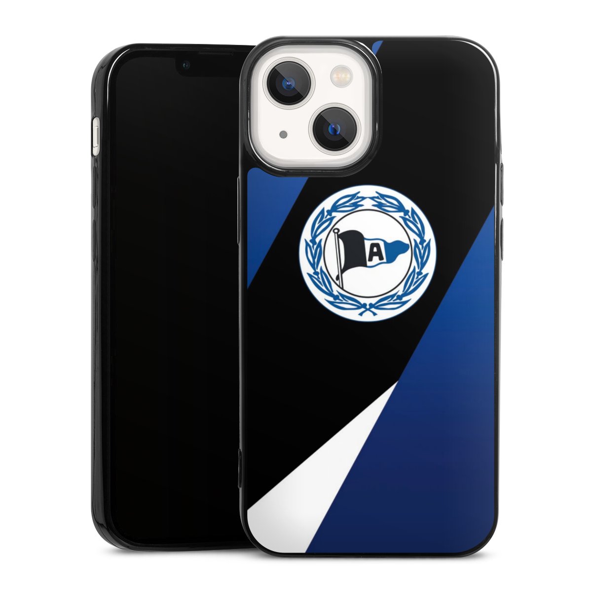 iPhone 13 Mini Handy Slim Case extra dünn Silikon Handyhülle schwarz Hülle Official Licensed Product Arminia Bielefeld Dsc Silikon Slim Case