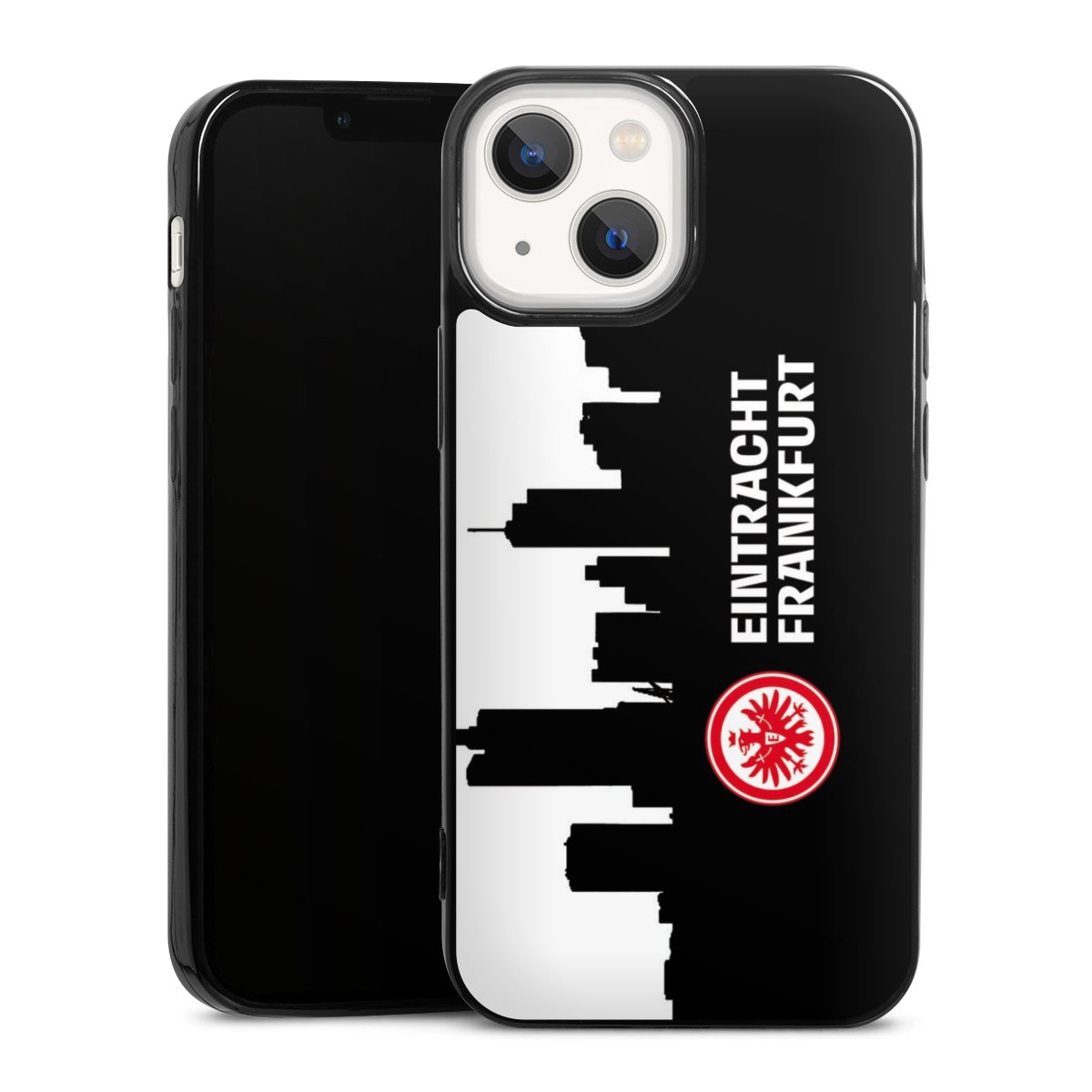 iPhone 13 Mini Handy Slim Case extra dünn Silikon Handyhülle schwarz Hülle Sge Eintracht Frankfurt Official Licensed Product Silikon Slim Case