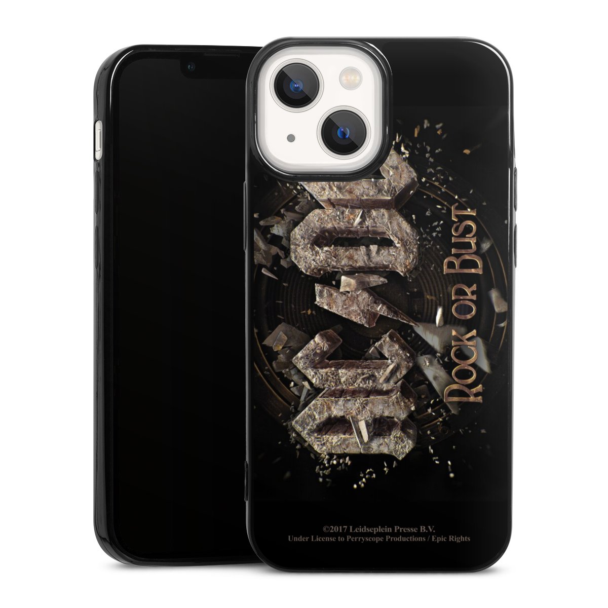 iPhone 13 Mini Handy Slim Case extra dünn Silikon Handyhülle schwarz Hülle Acdc Official Licensed Product Rock Or Bust Silikon Slim Case