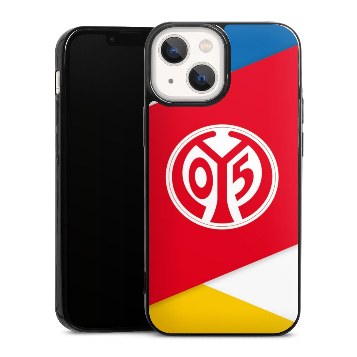 iPhone 13 Mini Handy Slim Case extra dünn Silikon Handyhülle schwarz Hülle Official Licensed Product Soccer 1. Fsv Mainz 05 E.V. Silikon Slim Case