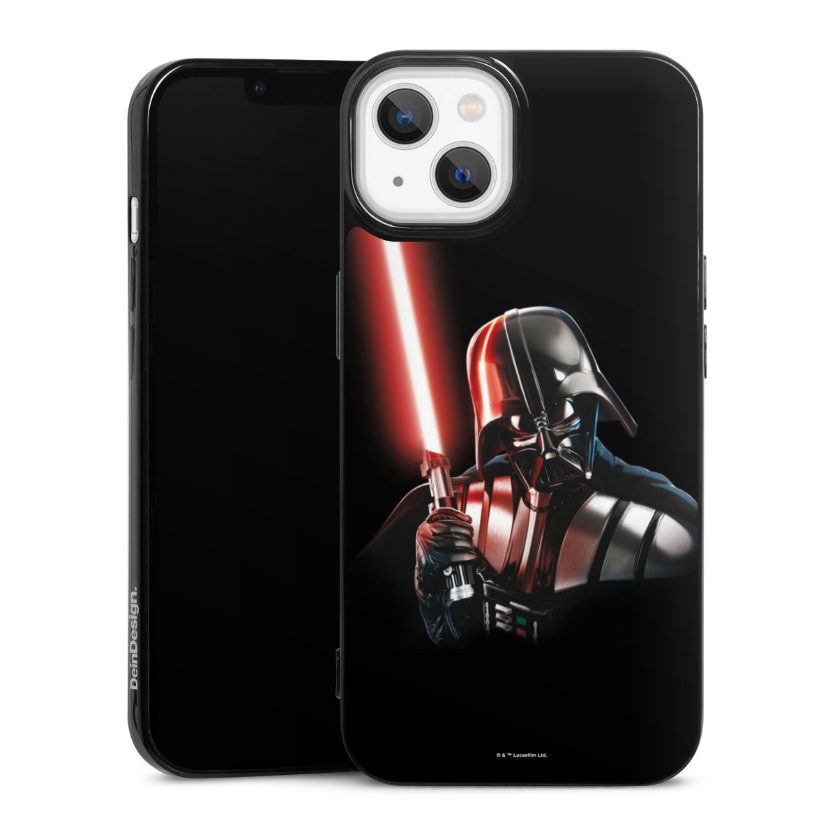 iPhone 13 Handy Slim Case extra dünn Silikon Handyhülle schwarz Hülle Star Wars Merchandise Darth Vader Silikon Slim Case