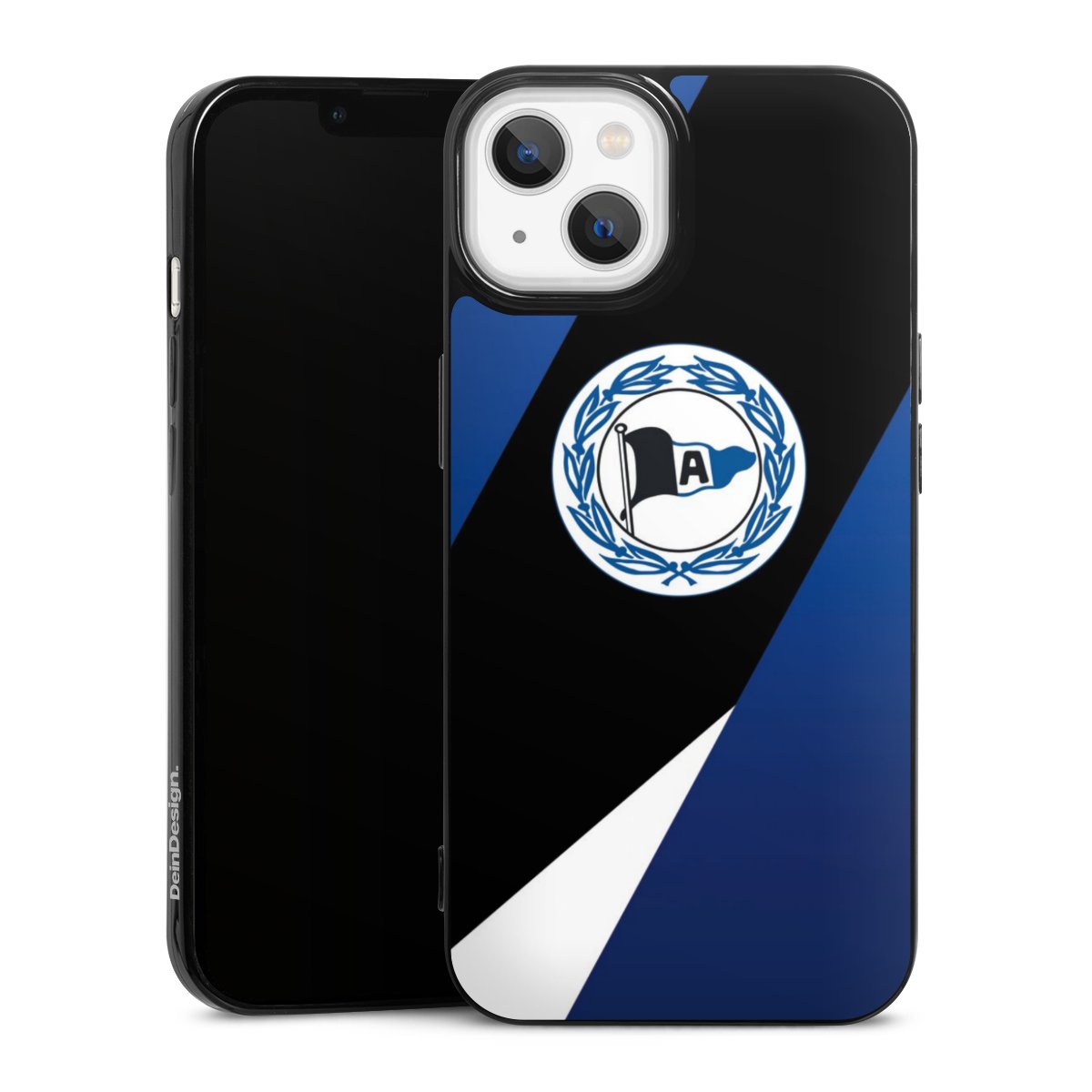 iPhone 13 Handy Slim Case extra dünn Silikon Handyhülle schwarz Hülle Official Licensed Product Arminia Bielefeld Dsc Silikon Slim Case