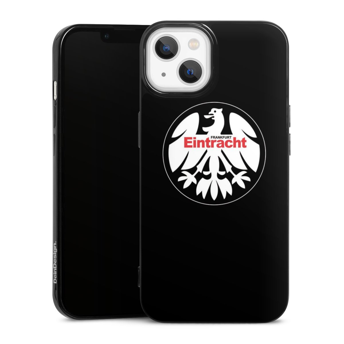 iPhone 13 Handy Slim Case extra dünn Silikon Handyhülle schwarz Hülle Official Licensed Product Eintracht Frankfurt Sge Silikon Slim Case