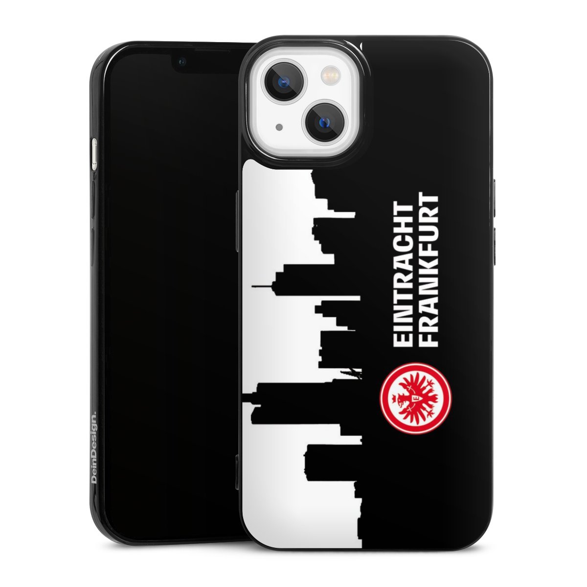 iPhone 13 Handy Slim Case extra dünn Silikon Handyhülle schwarz Hülle Sge Eintracht Frankfurt Official Licensed Product Silikon Slim Case