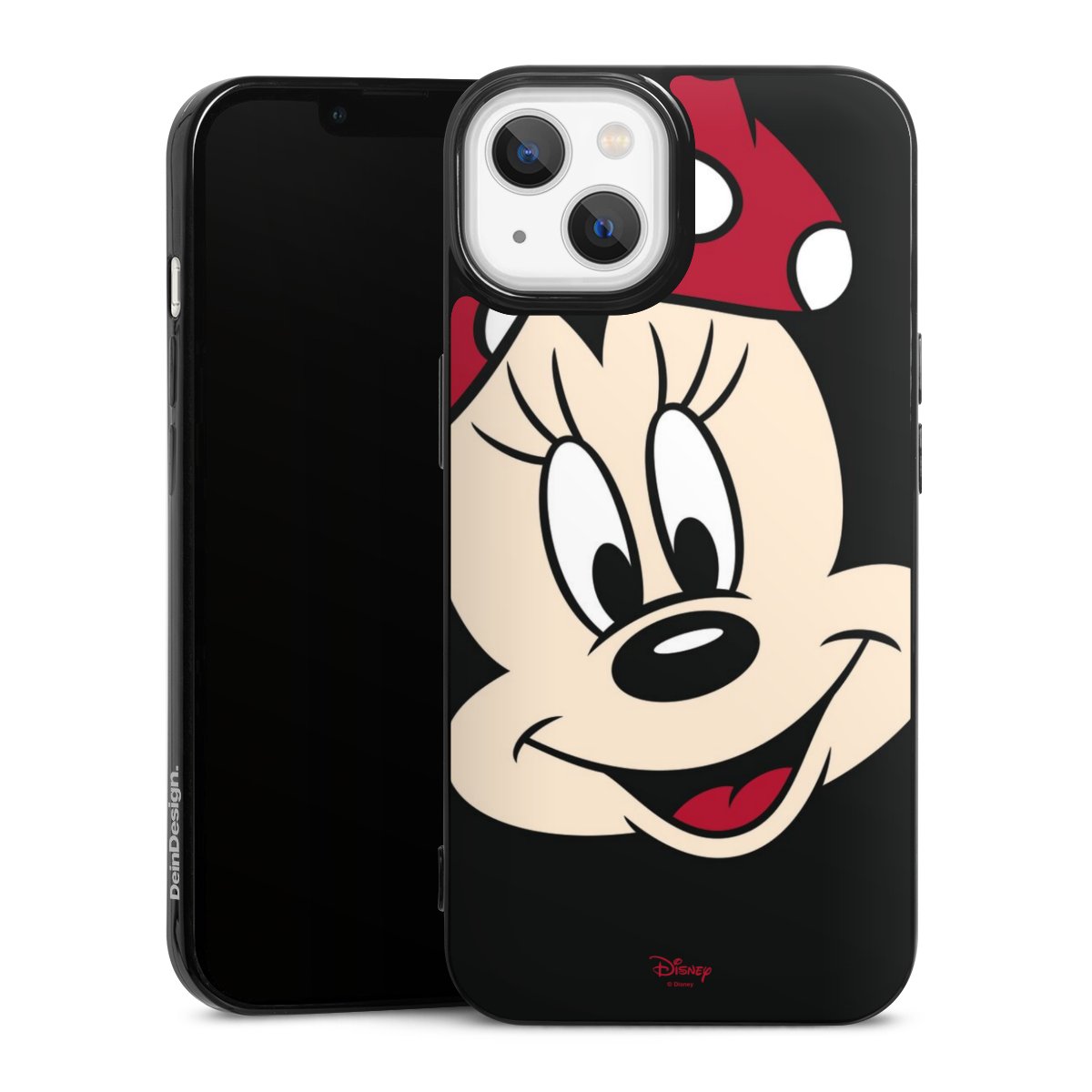 iPhone 13 Handy Slim Case extra dünn Silikon Handyhülle schwarz Hülle Minnie Mouse Official Licensed Product Disney Silikon Slim Case