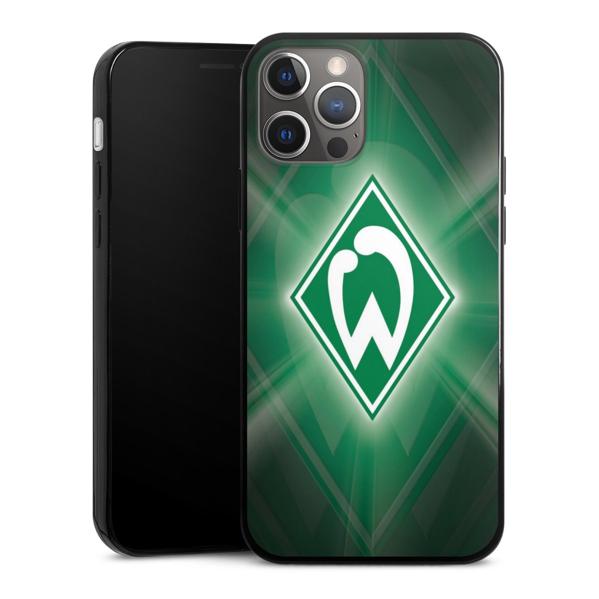 iPhone 12 Pro Handy Slim Case extra dünn Silikon Handyhülle schwarz Hülle Sv Werder Bremen Official Licensed Product Coat Of Arms Silikon Slim Case