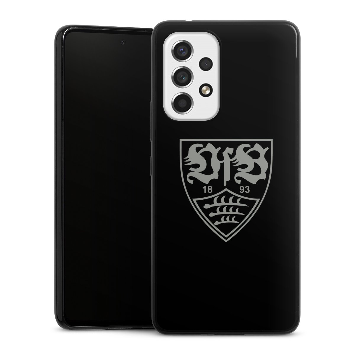 Galaxy A53 5G Handy Slim Case extra dünn Silikon Handyhülle schwarz Hülle Official Licensed Product Vfb Stuttgart Silikon Slim Case