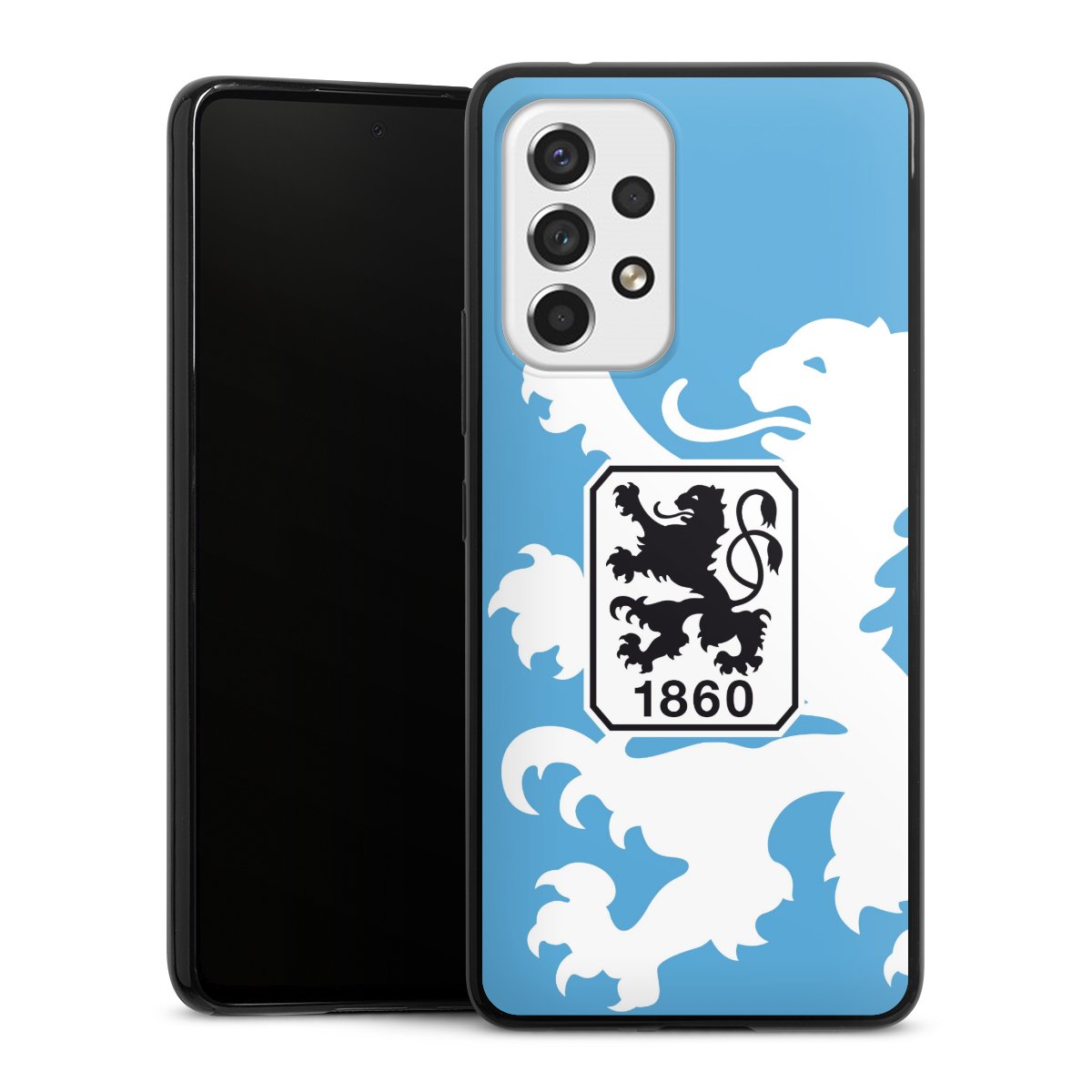 Galaxy A53 5G Handy Slim Case extra dünn Silikon Handyhülle schwarz Hülle Coat Of Arms Official Licensed Product Silikon Slim Case