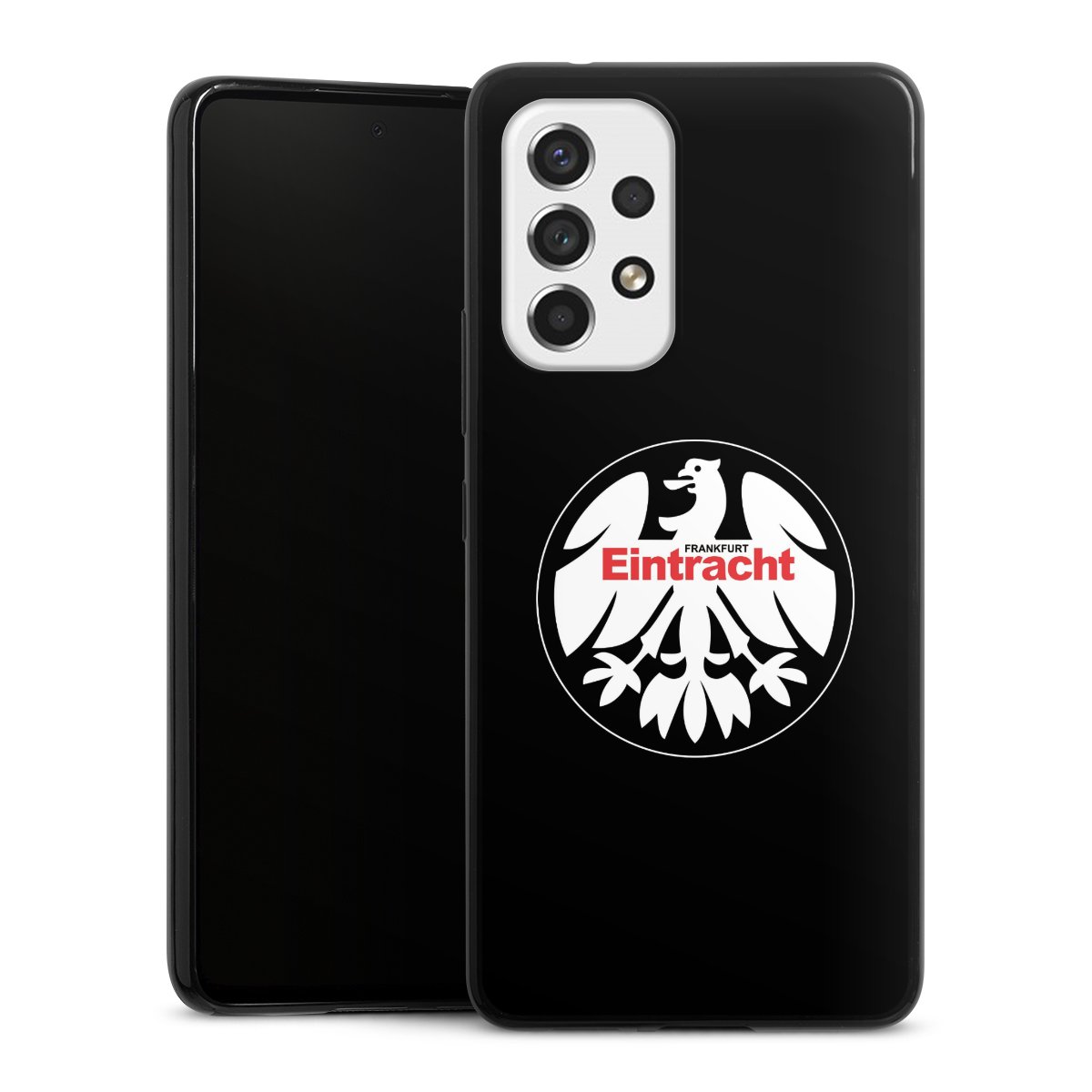 Galaxy A53 5G Handy Slim Case extra dünn Silikon Handyhülle schwarz Hülle Official Licensed Product Eintracht Frankfurt Sge Silikon Slim Case