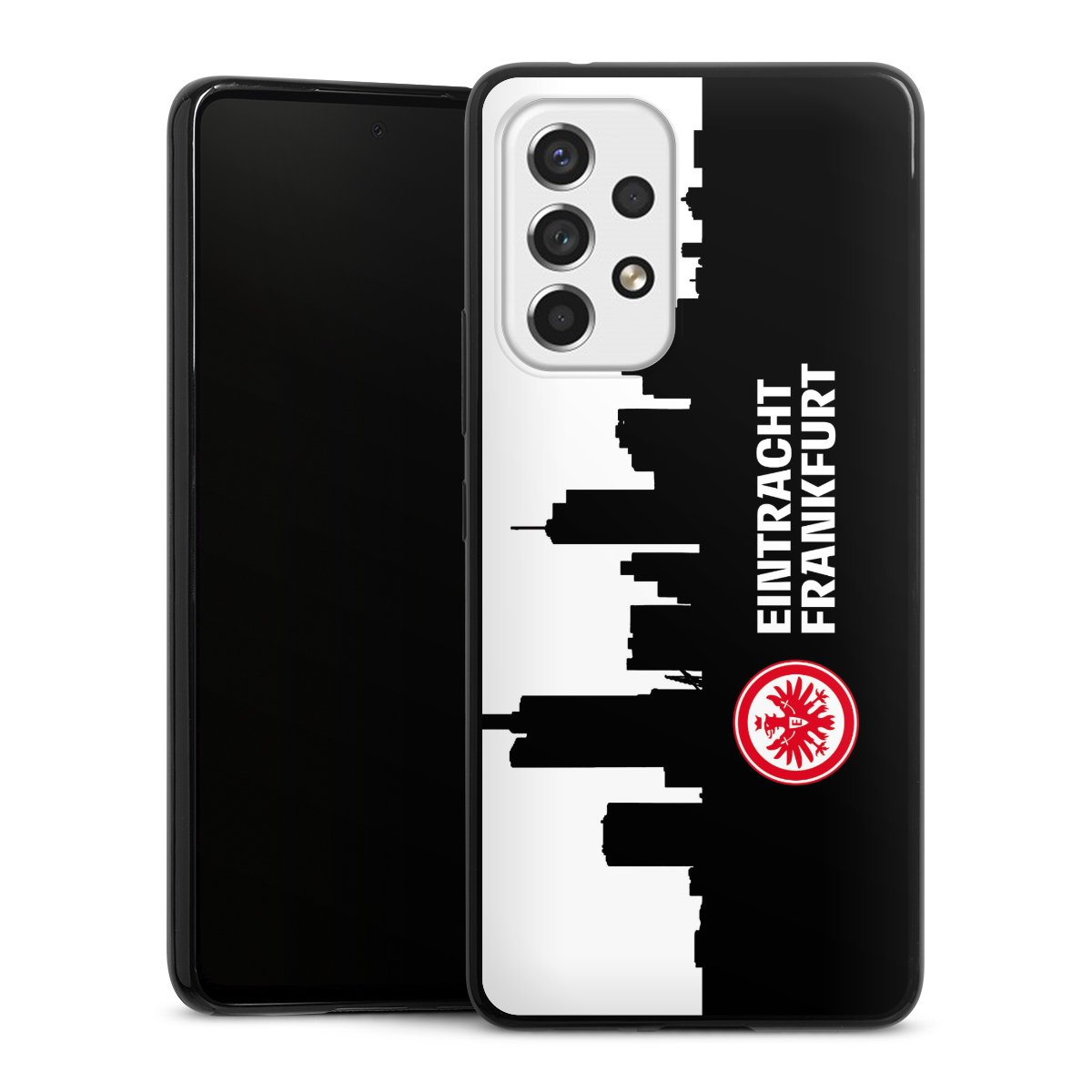 Galaxy A53 5G Handy Slim Case extra dünn Silikon Handyhülle schwarz Hülle Sge Eintracht Frankfurt Official Licensed Product Silikon Slim Case