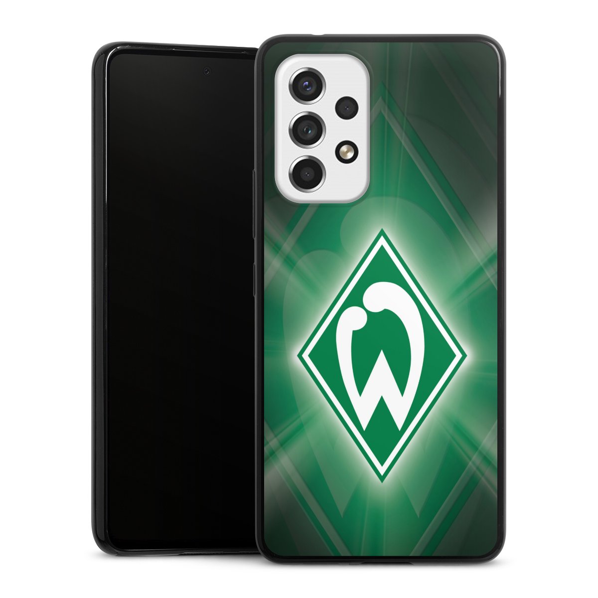 Galaxy A53 5G Handy Slim Case extra dünn Silikon Handyhülle schwarz Hülle Sv Werder Bremen Official Licensed Product Coat Of Arms Silikon Slim Case