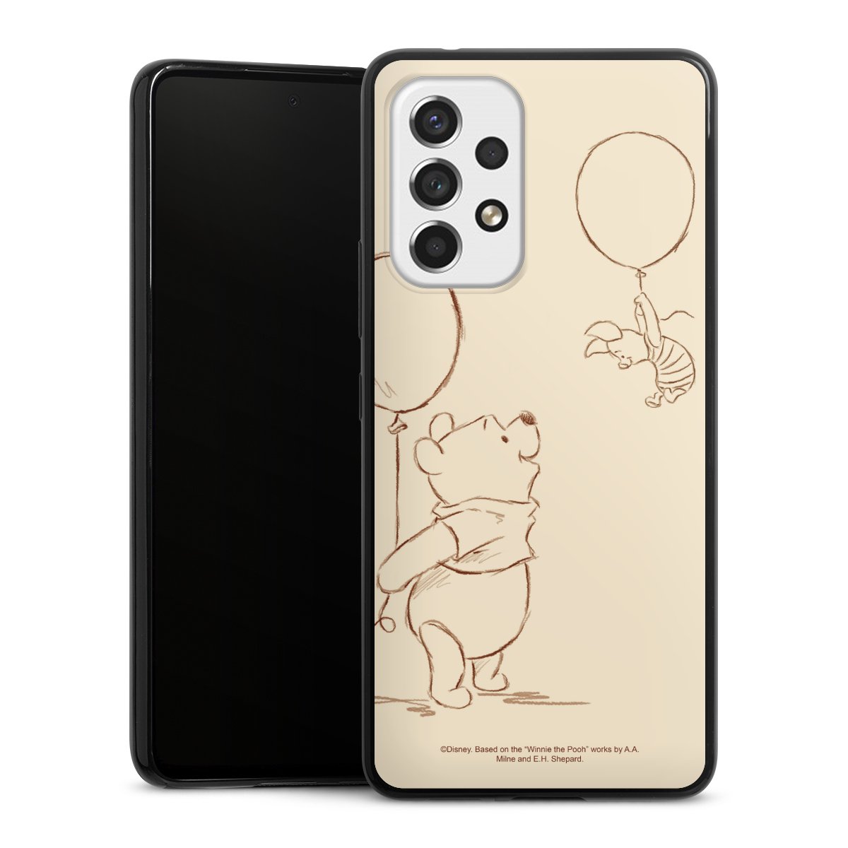 Galaxy A53 5G Handy Slim Case extra dünn Silikon Handyhülle schwarz Hülle Official Licensed Product Winnie The Pooh Disney Silikon Slim Case