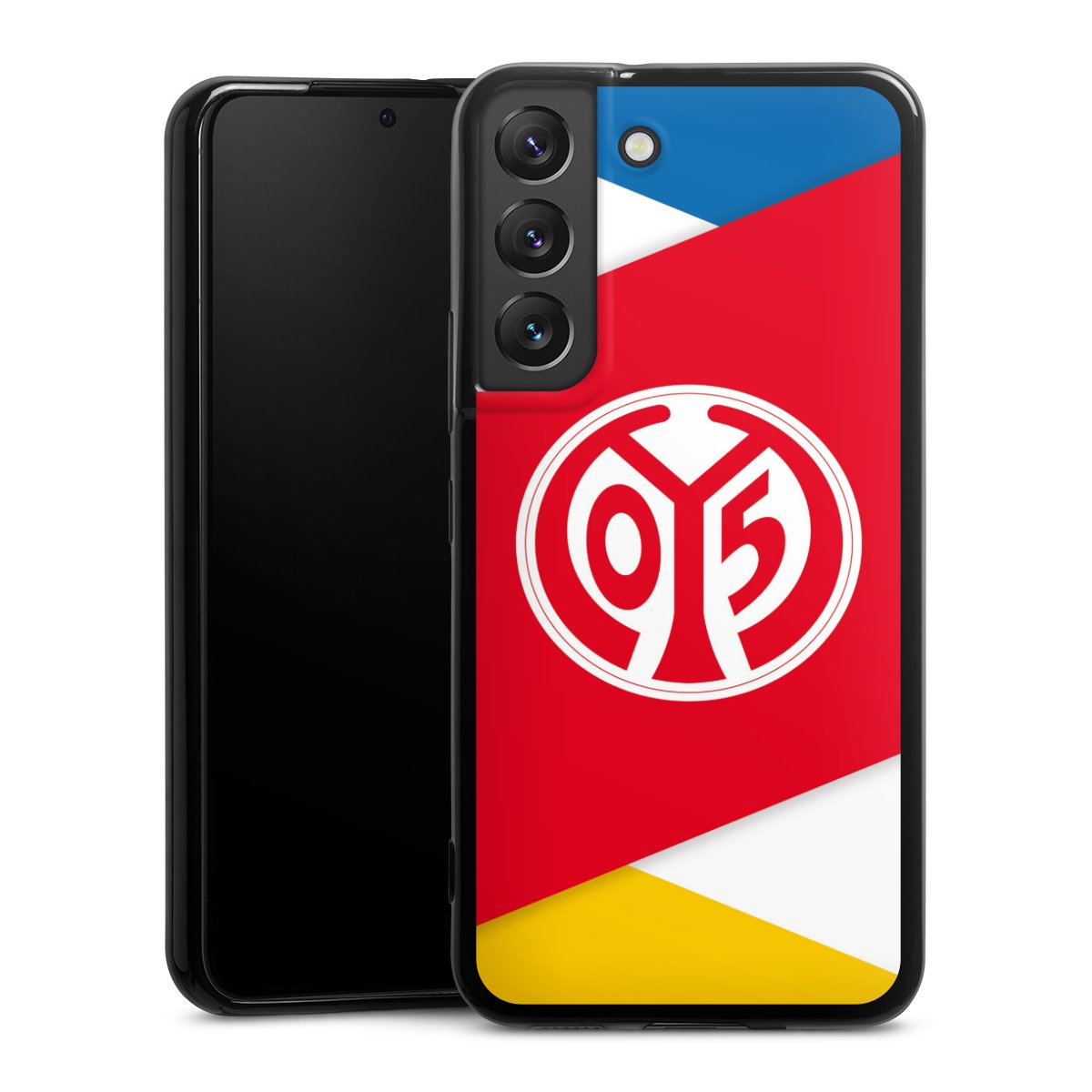 Galaxy S22 Handy Slim Case extra dünn Silikon Handyhülle schwarz Hülle Official Licensed Product Soccer 1. Fsv Mainz 05 E.V. Silikon Slim Case