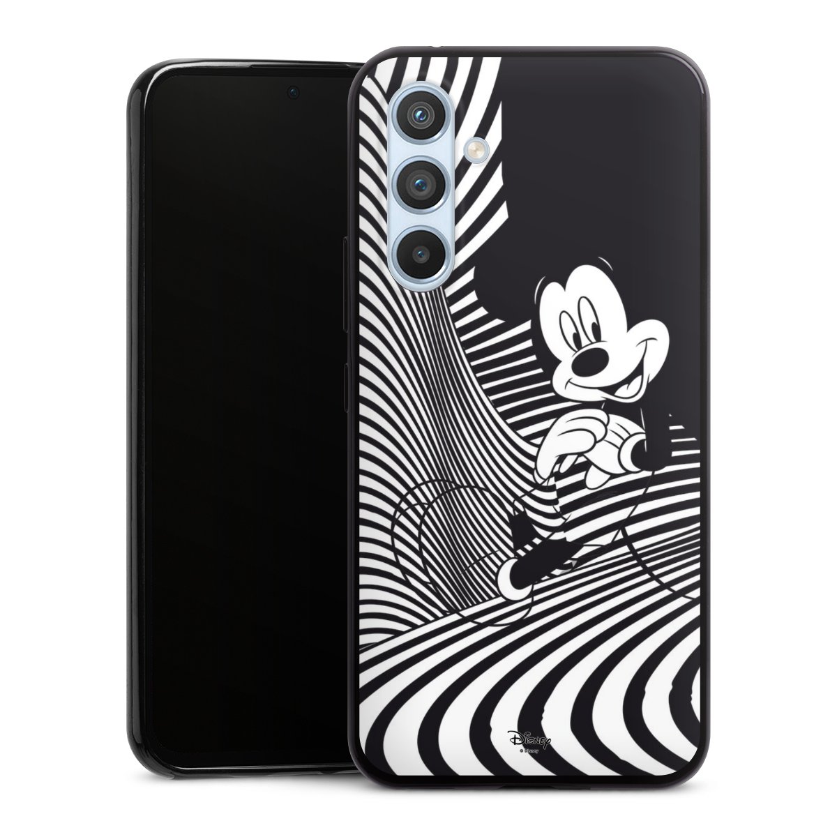 Galaxy A54 5G Handy Slim Case extra dünn Silikon Handyhülle schwarz Hülle Disney Official Licensed Product Mickey Mouse Silikon Slim Case