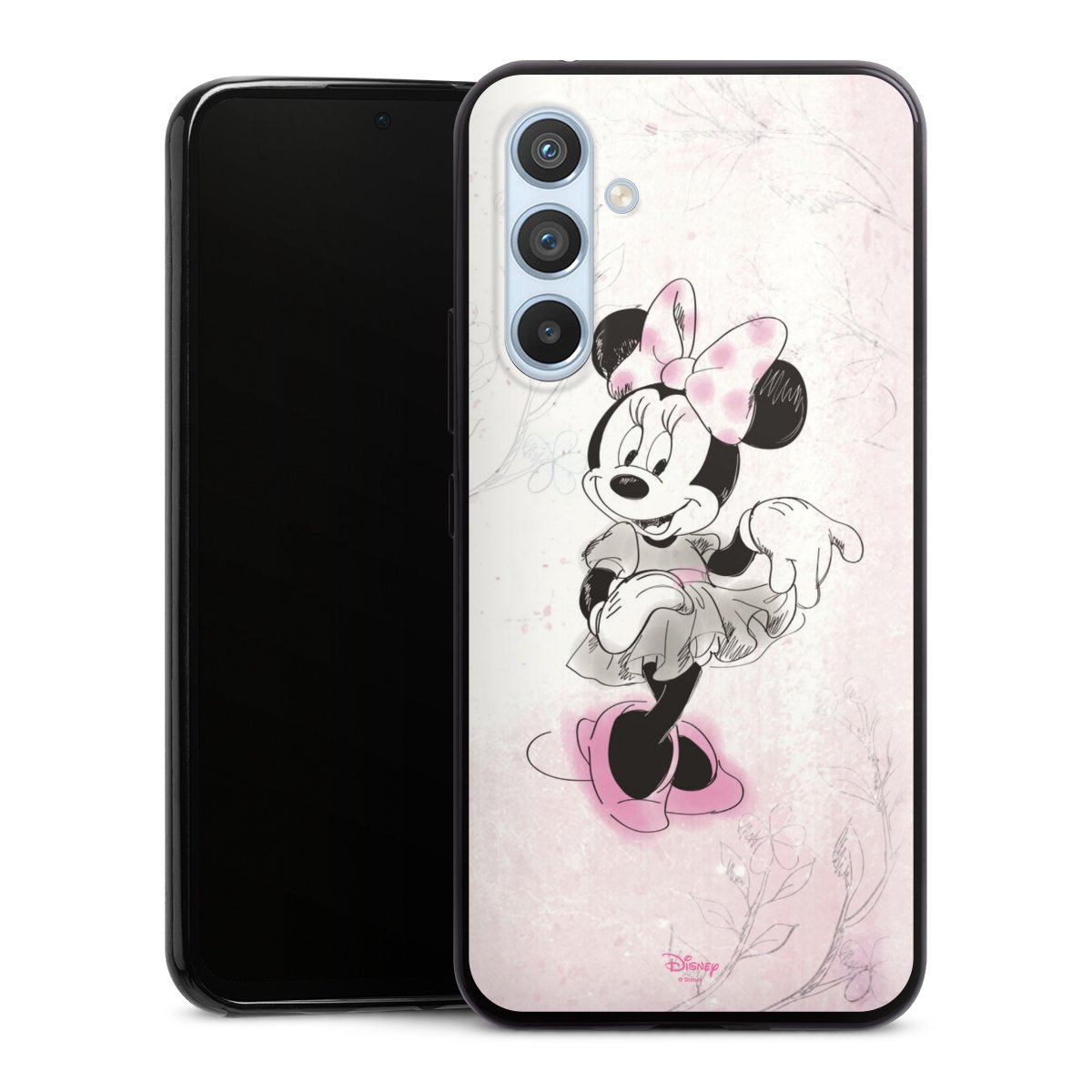 Galaxy A54 5G Handy Slim Case extra dünn Silikon Handyhülle schwarz Hülle Disney Minnie Mouse Vintage Silikon Slim Case