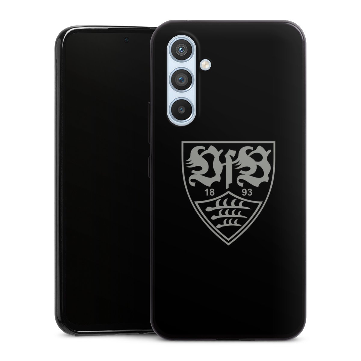 Galaxy A54 5G Handy Slim Case extra dünn Silikon Handyhülle schwarz Hülle Official Licensed Product Vfb Stuttgart Silikon Slim Case