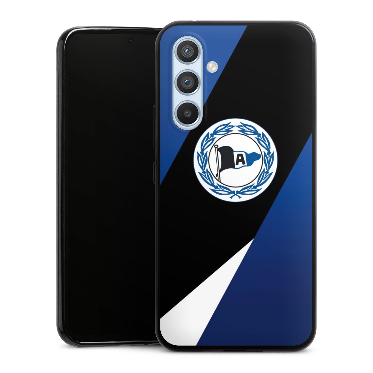 Galaxy A54 5G Handy Slim Case extra dünn Silikon Handyhülle schwarz Hülle Official Licensed Product Arminia Bielefeld Dsc Silikon Slim Case