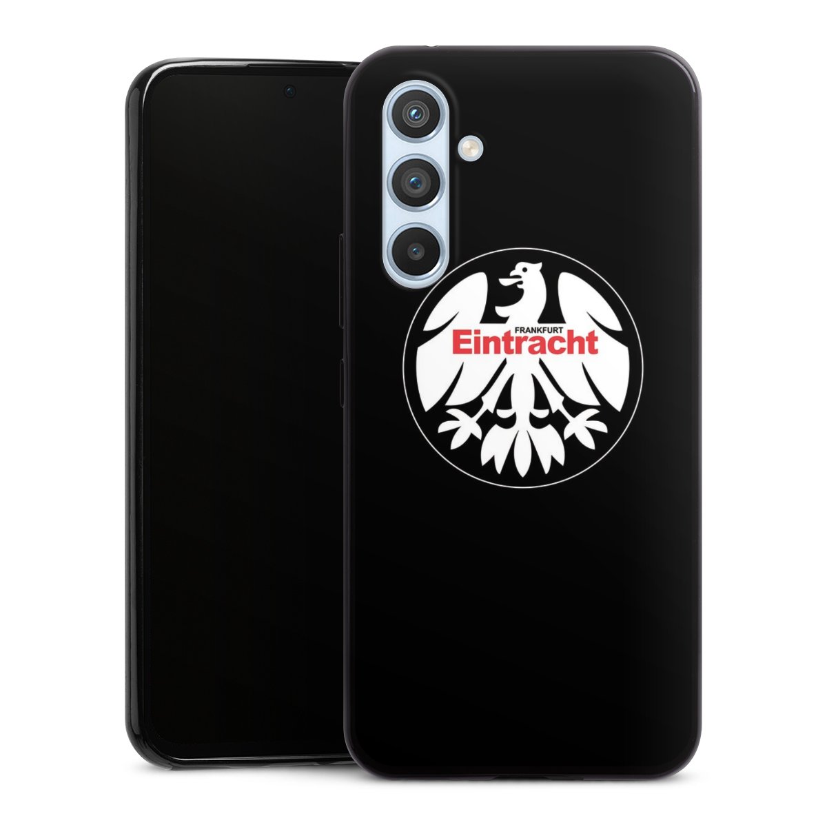 Galaxy A54 5G Handy Slim Case extra dünn Silikon Handyhülle schwarz Hülle Official Licensed Product Eintracht Frankfurt Sge Silikon Slim Case