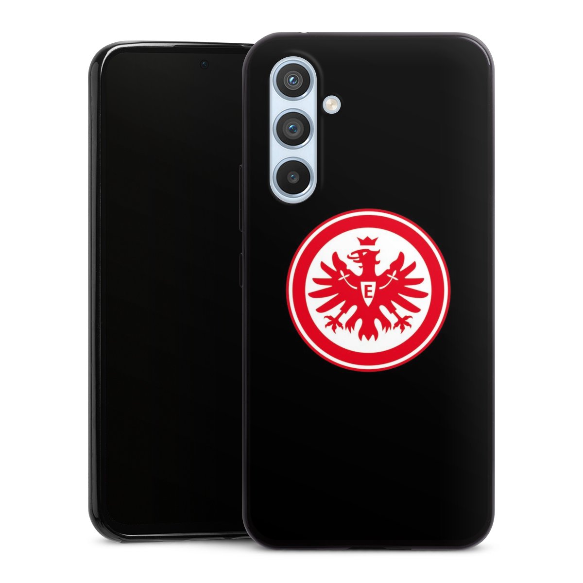 Galaxy A54 5G Handy Slim Case extra dünn Silikon Handyhülle schwarz Hülle Eintracht Frankfurt Sge Eagle Silikon Slim Case