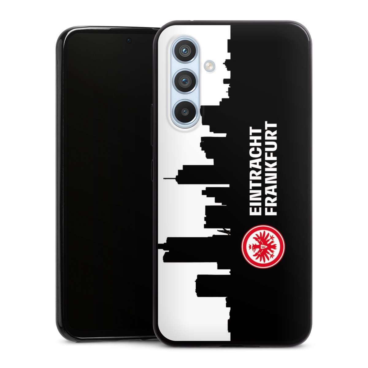 Galaxy A54 5G Handy Slim Case extra dünn Silikon Handyhülle schwarz Hülle Sge Eintracht Frankfurt Official Licensed Product Silikon Slim Case