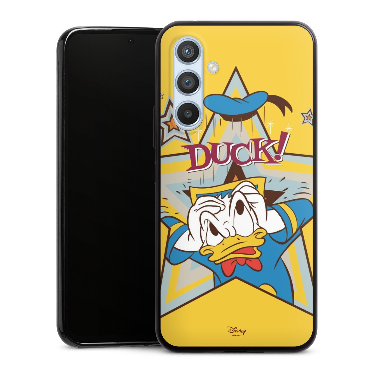 Galaxy A54 5G Handy Slim Case extra dünn Silikon Handyhülle schwarz Hülle Official Licensed Product Donald Duck Disney Silikon Slim Case