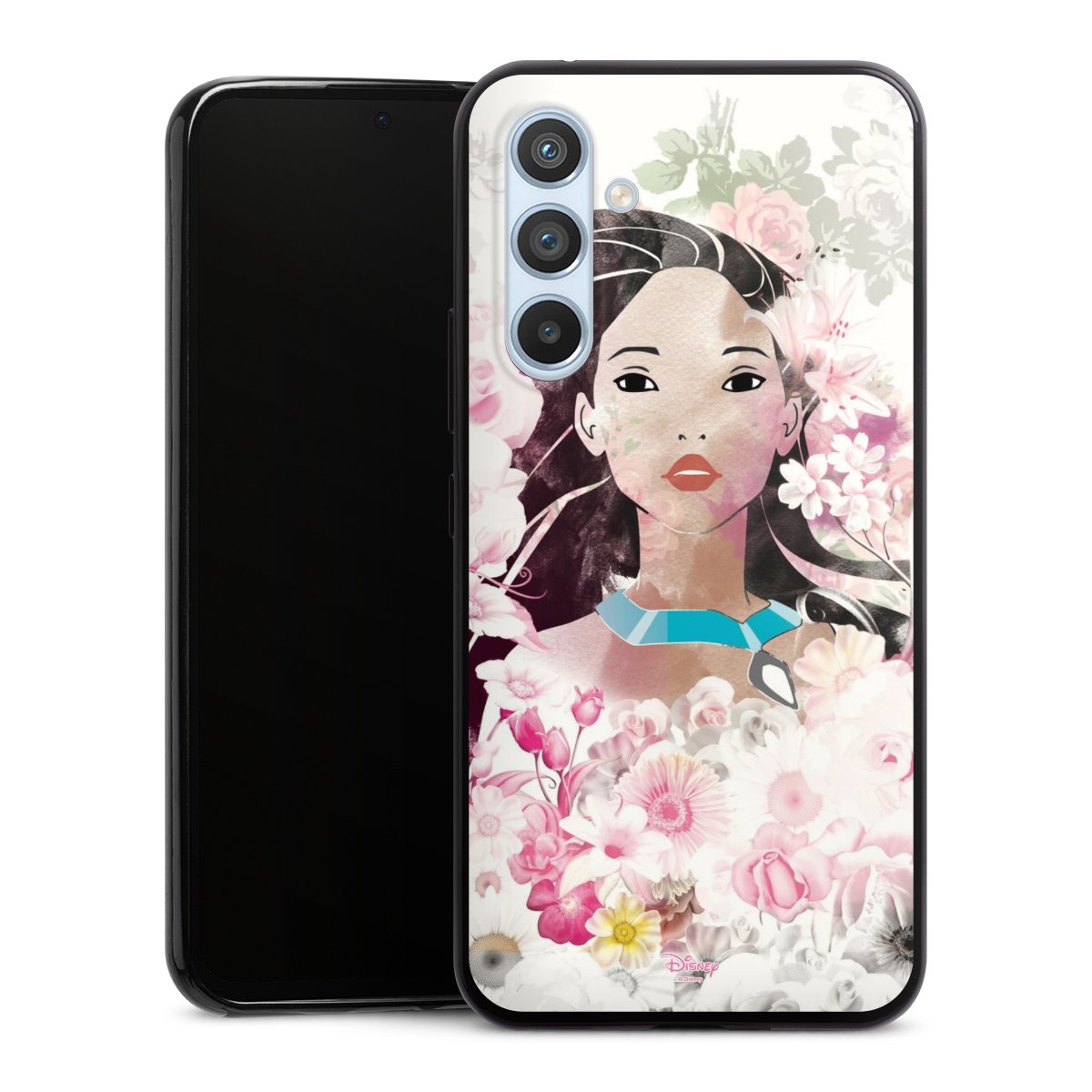 Galaxy A54 5G Handy Slim Case extra dünn Silikon Handyhülle schwarz Hülle Pocahontas Official Licensed Product Disney Silikon Slim Case