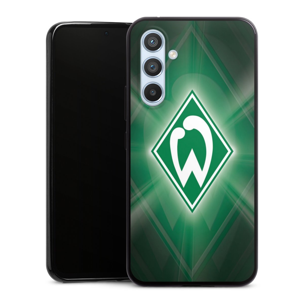 Galaxy A54 5G Handy Slim Case extra dünn Silikon Handyhülle schwarz Hülle Sv Werder Bremen Official Licensed Product Coat Of Arms Silikon Slim Case