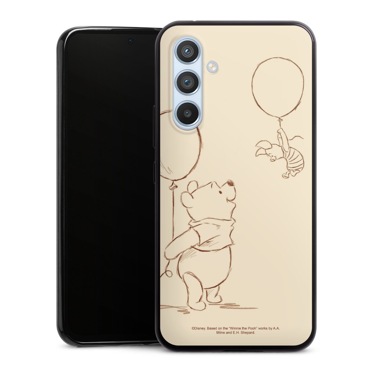 Galaxy A54 5G Handy Slim Case extra dünn Silikon Handyhülle schwarz Hülle Official Licensed Product Winnie The Pooh Disney Silikon Slim Case