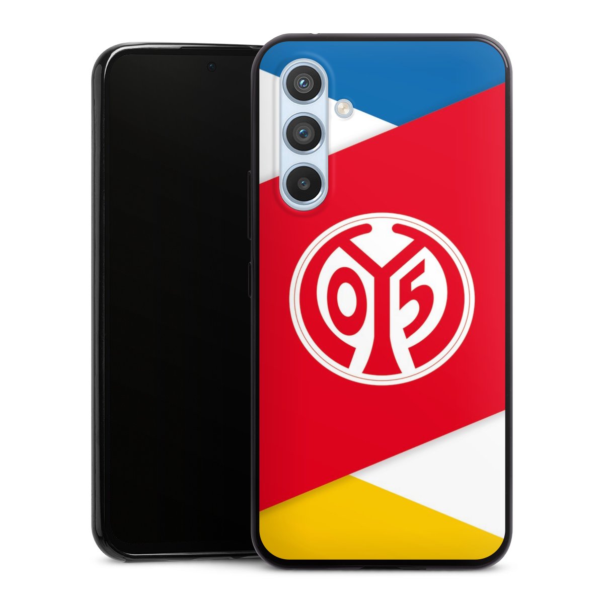 Galaxy A54 5G Handy Slim Case extra dünn Silikon Handyhülle schwarz Hülle Official Licensed Product Soccer 1. Fsv Mainz 05 E.V. Silikon Slim Case