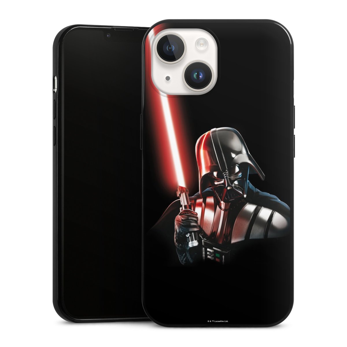 iPhone 14 Handy Slim Case extra dünn Silikon Handyhülle schwarz Hülle Star Wars Merchandise Darth Vader Silikon Slim Case