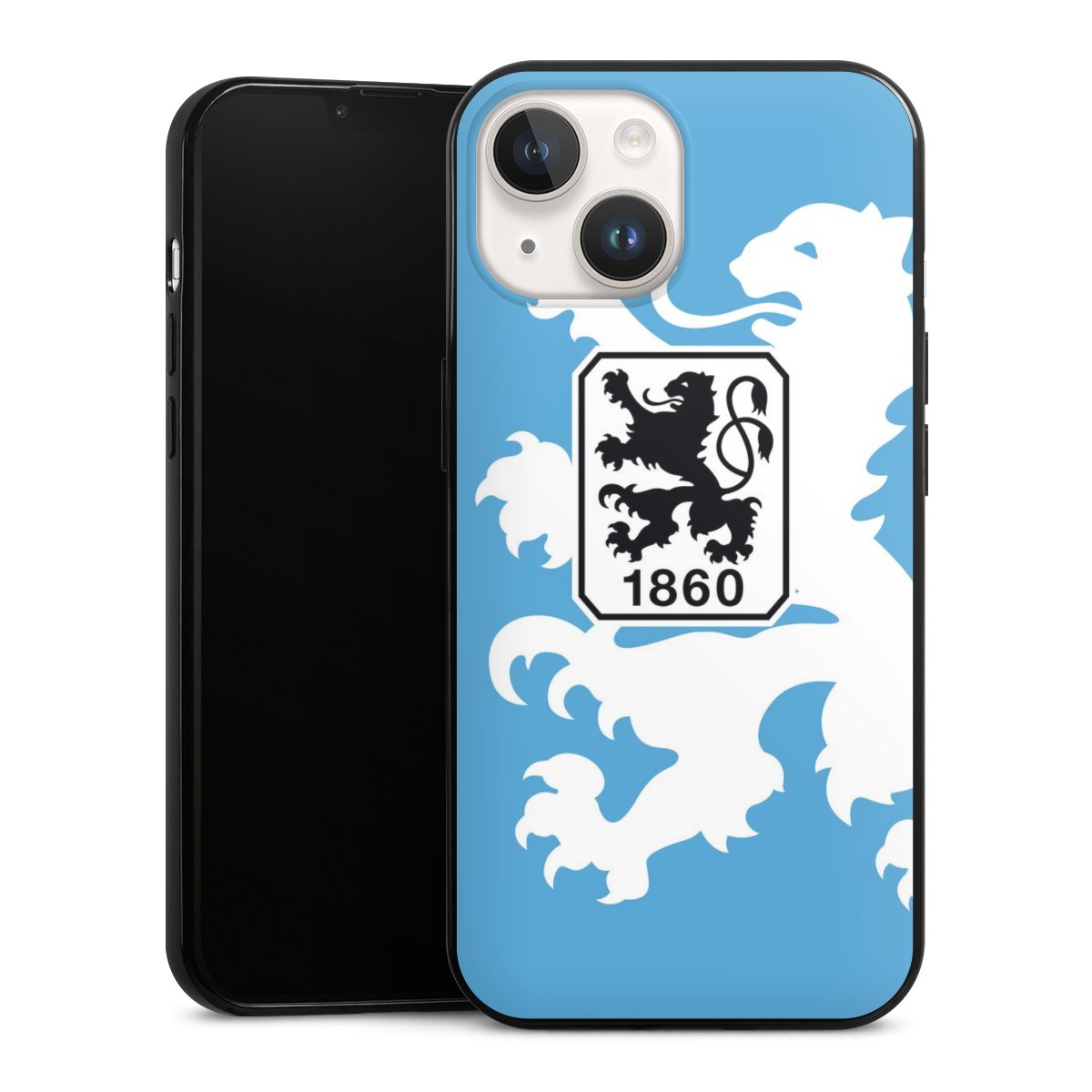 iPhone 14 Handy Slim Case extra dünn Silikon Handyhülle schwarz Hülle Coat Of Arms Official Licensed Product Silikon Slim Case