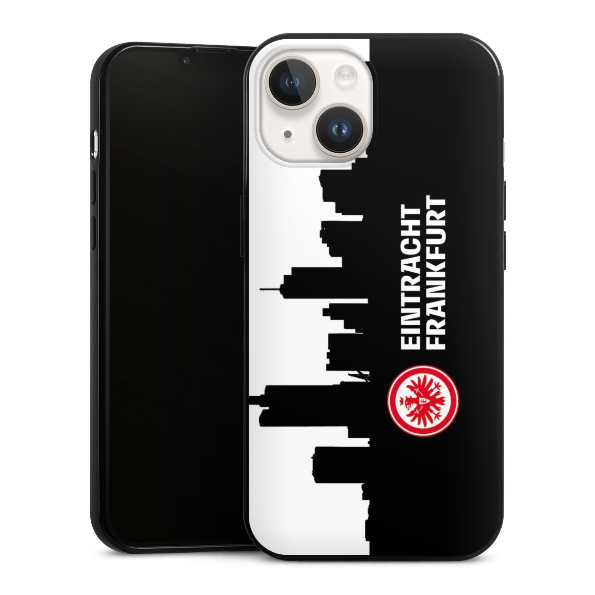 iPhone 14 Handy Slim Case extra dünn Silikon Handyhülle schwarz Hülle Sge Eintracht Frankfurt Official Licensed Product Silikon Slim Case