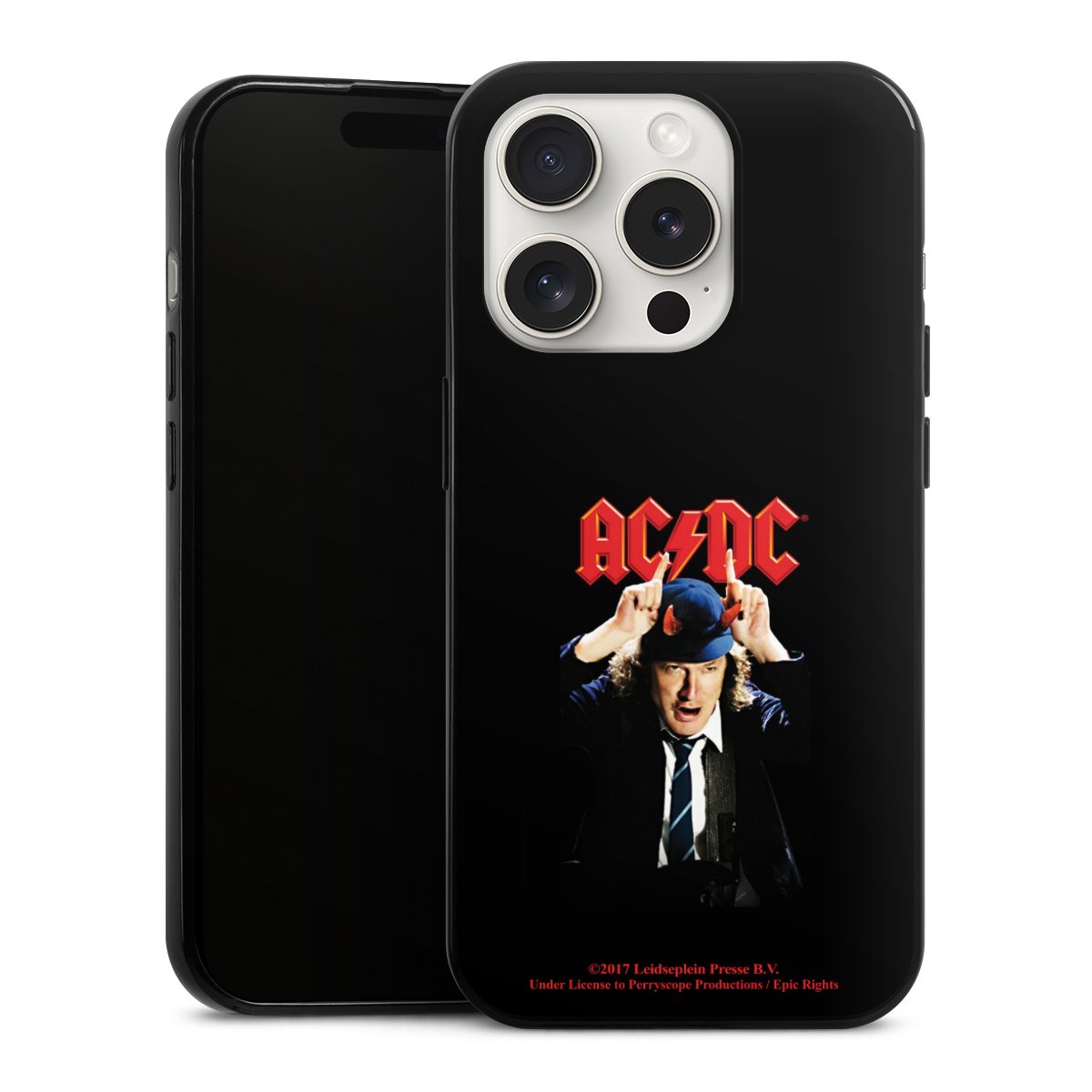 iPhone 15 Pro Handy Slim Case extra dünn Silikon Handyhülle schwarz Hülle Merchandise Acdc Riverplate Silikon Slim Case