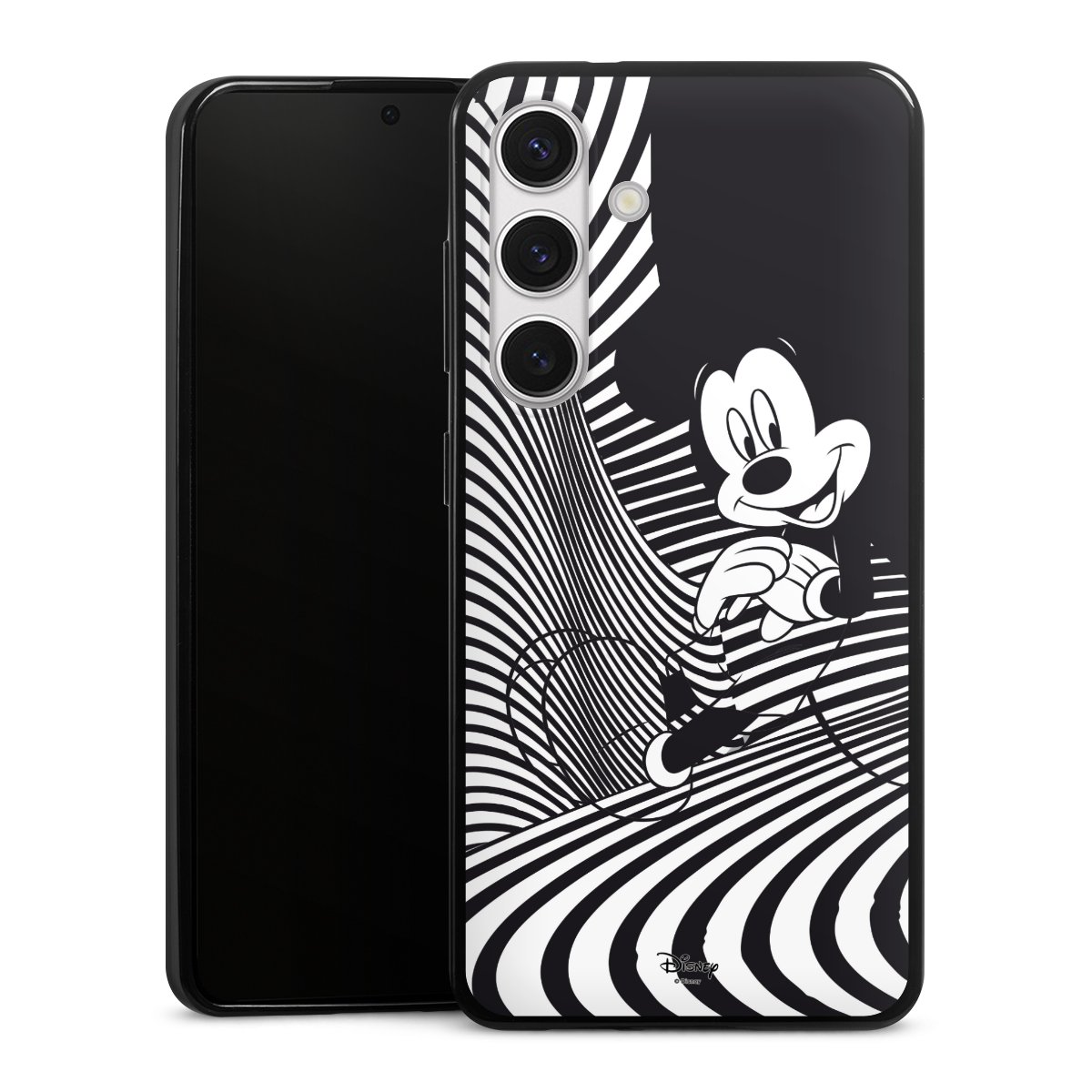 Galaxy S24 Handy Slim Case extra dünn Silikon Handyhülle schwarz Hülle Official Licensed Product Disney Mickey Mouse Silikon Slim Case