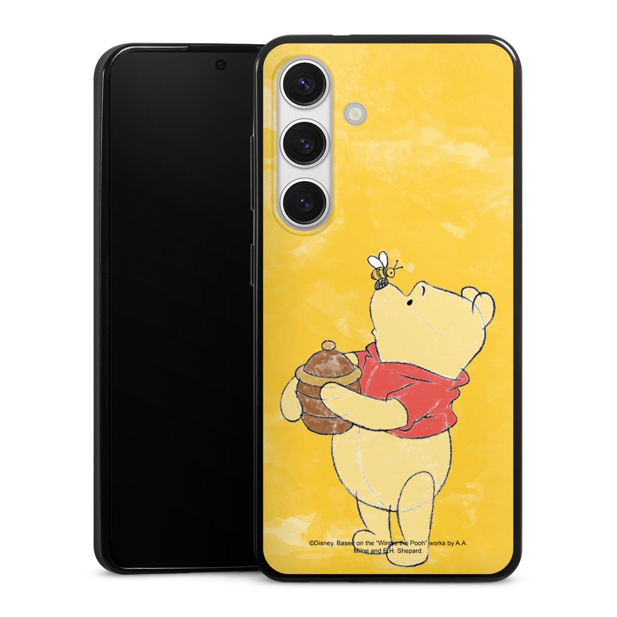 Galaxy S24 Handy Slim Case extra dünn Silikon Handyhülle schwarz Hülle Official Licensed Product Winnie The Pooh Disney Silikon Slim Case