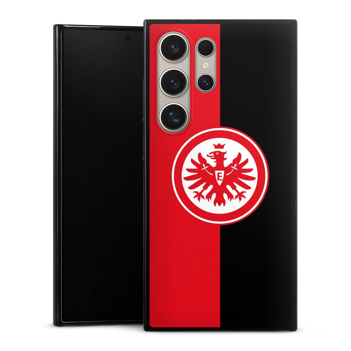 Galaxy S24 Ultra Handy Slim Case extra dünn Silikon Handyhülle schwarz Hülle Official Licensed Product Eintracht Frankfurt Sge Silikon Slim Case