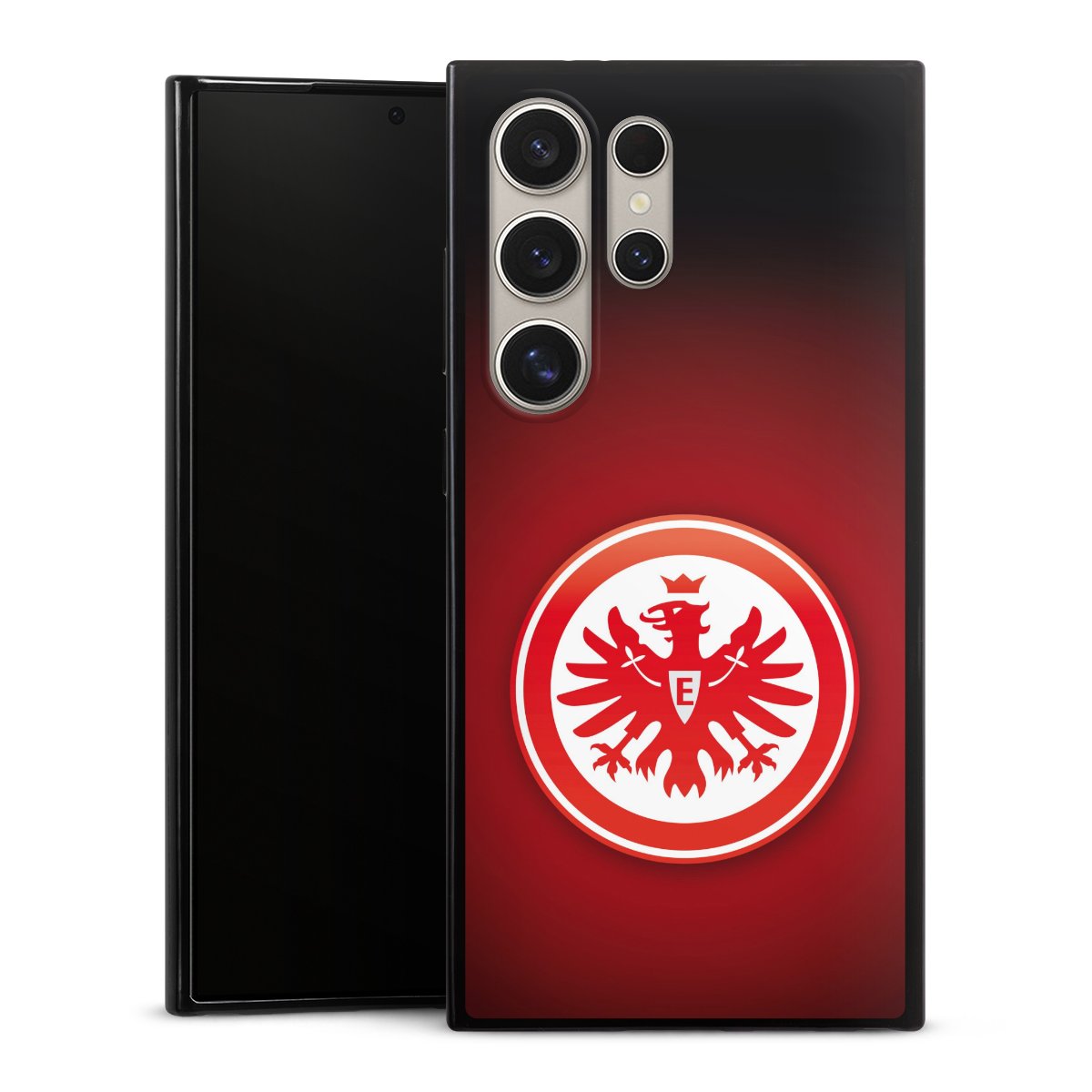 Galaxy S24 Ultra Handy Slim Case extra dünn Silikon Handyhülle schwarz Hülle Eintracht Frankfurt Official Licensed Product Coat Of Arms Silikon Slim Case