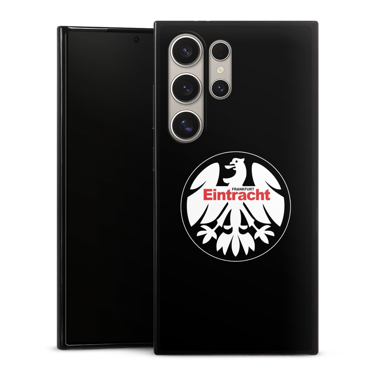 Galaxy S24 Ultra Handy Slim Case extra dünn Silikon Handyhülle schwarz Hülle Official Licensed Product Eintracht Frankfurt Sge Silikon Slim Case